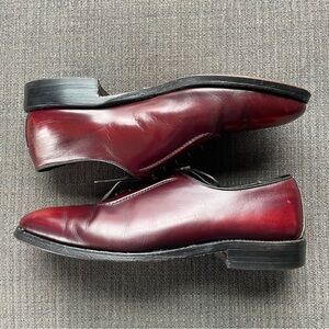 Allen Edmonds Belgium Burgundy Polished Cobbler 10D